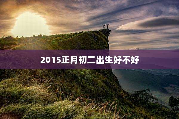 2015正月初二出生好不好