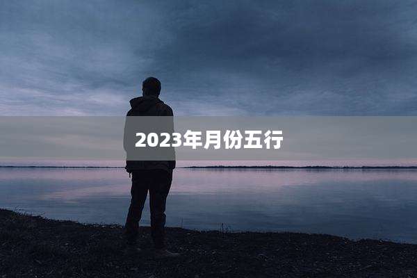 2023年月份五行