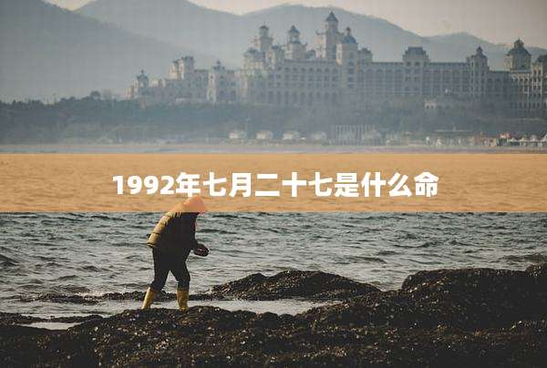 1992年七月二十七是什么命