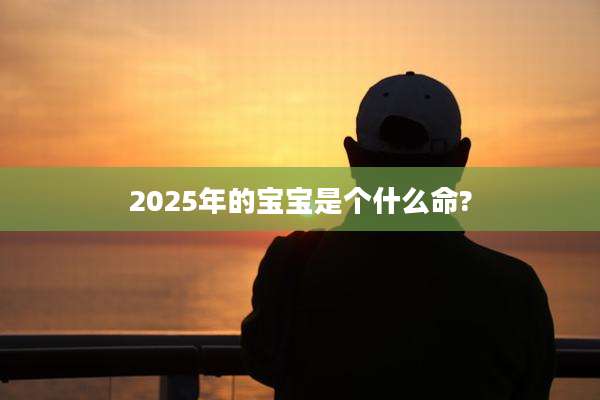 2025年的宝宝是个什么命?