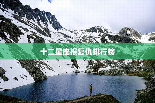 十二星座报复仇排行榜