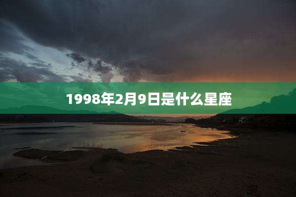 1998年2月9日是什么星座