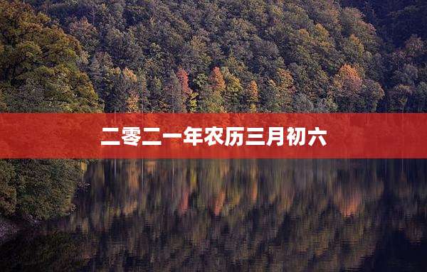 二零二一年农历三月初六