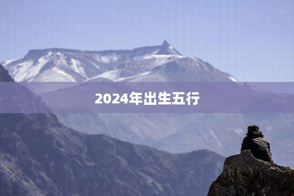2024年出生五行