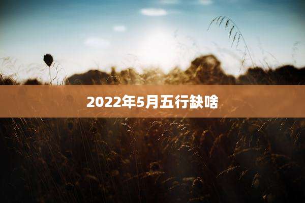 2022年5月五行缺啥
