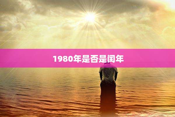 1980年是否是闰年