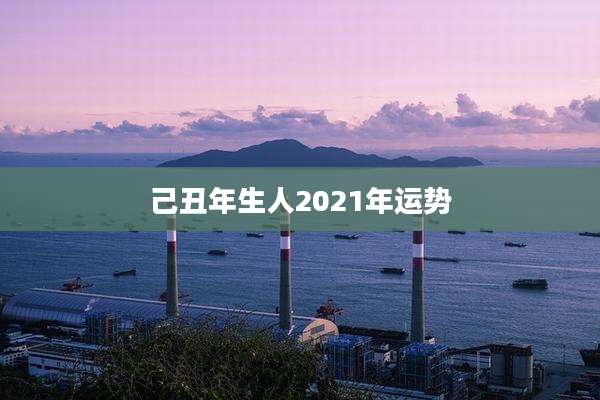 己丑年生人2021年运势