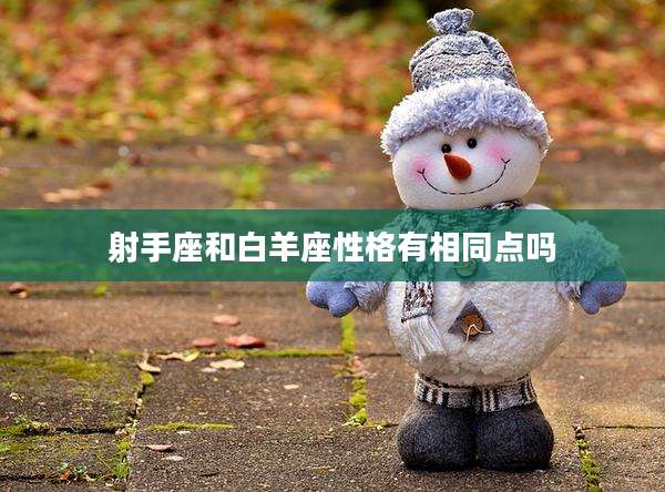 射手座和白羊座性格有相同点吗