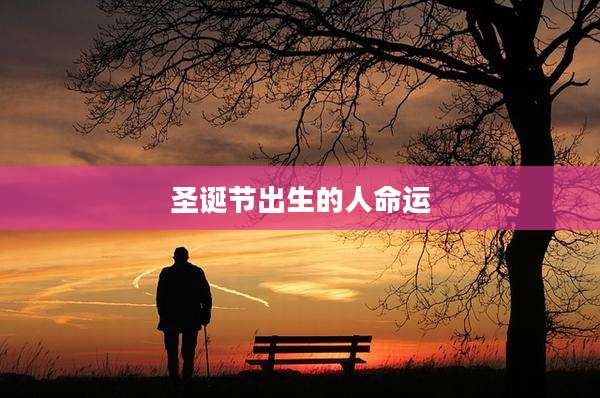 圣诞节出生的人命运
