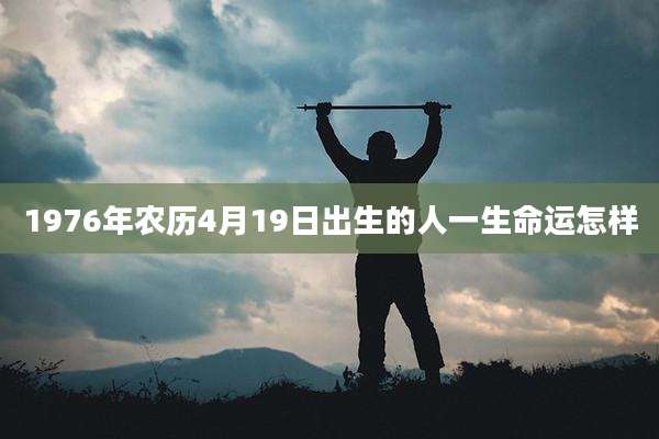 1976年农历4月19日出生的人一生命运怎样