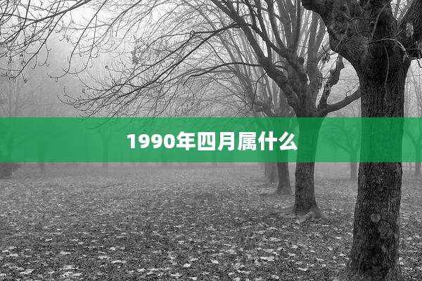 1990年四月属什么