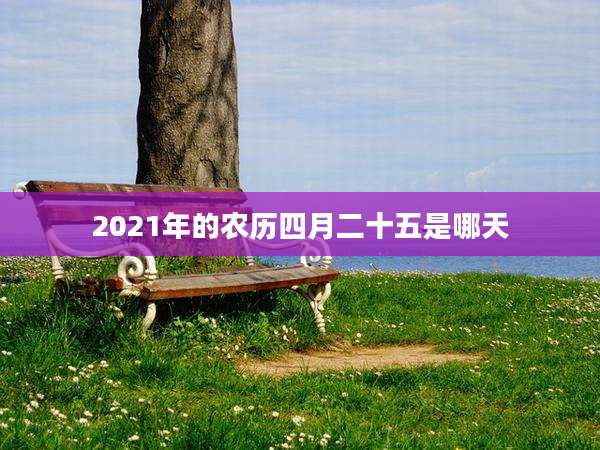 2021年的农历四月二十五是哪天