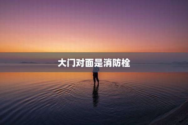 大门对面是消防栓