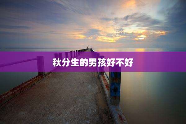 秋分生的男孩好不好