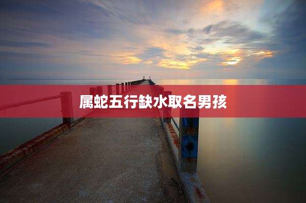 属蛇五行缺水取名男孩