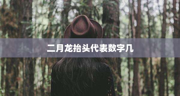 二月龙抬头代表数字几