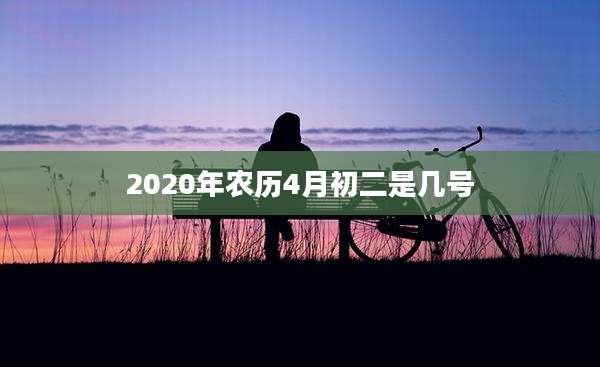 2020年农历4月初二是几号
