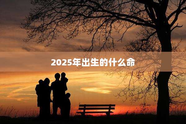 2025年出生的什么命