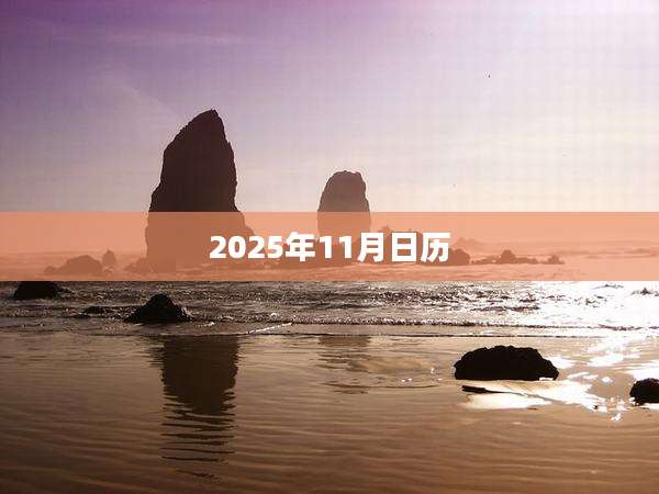2025年11月日历