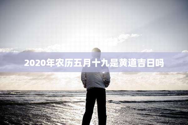 2020年农历五月十九是黄道吉日吗