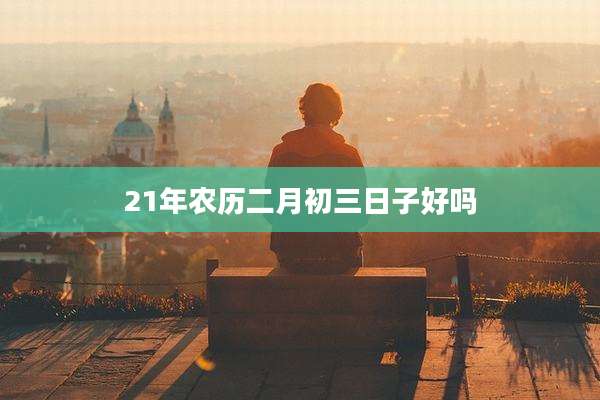 21年农历二月初三日子好吗