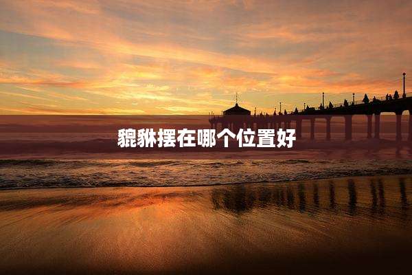 貔貅摆在哪个位置好