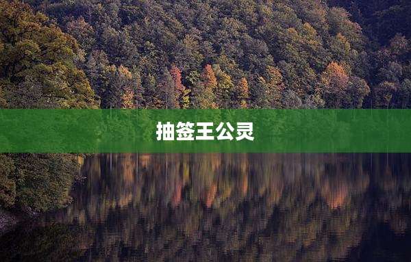 抽签王公灵