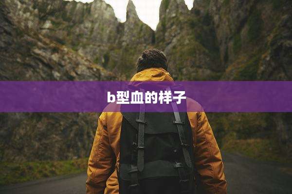 b型血的样子
