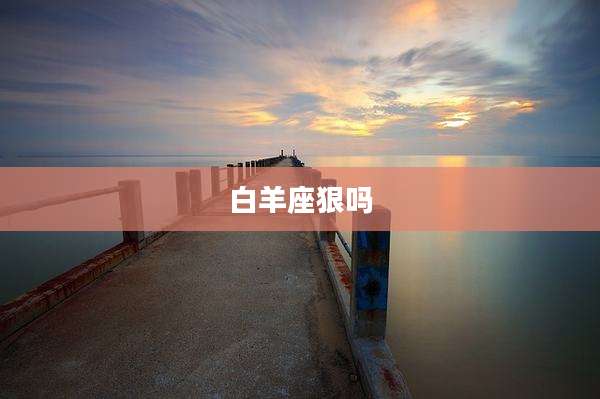 白羊座狠吗