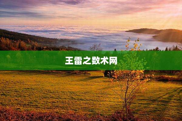 王雷之数术网