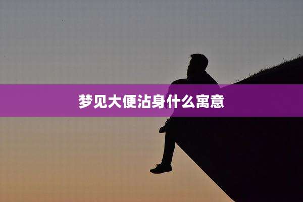 梦见大便沾身什么寓意