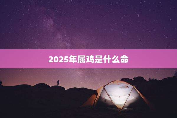 2025年属鸡是什么命
