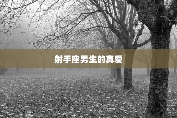 射手座男生的真爱