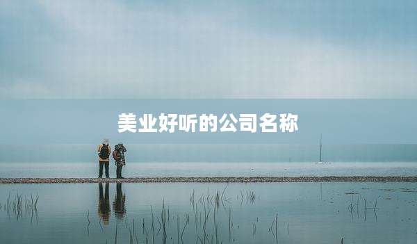 美业好听的公司名称