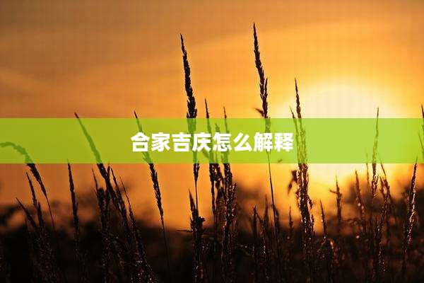 合家吉庆怎么解释
