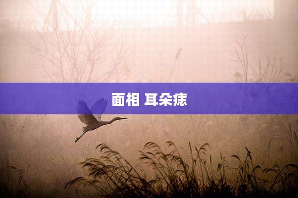 面相 耳朵痣