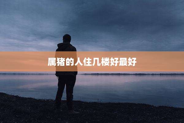 属猪的人住几楼好最好