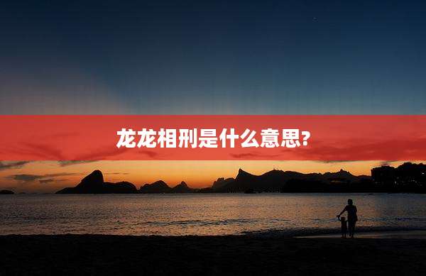 龙龙相刑是什么意思?