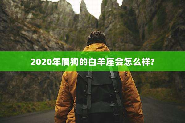 2020年属狗的白羊座会怎么样?