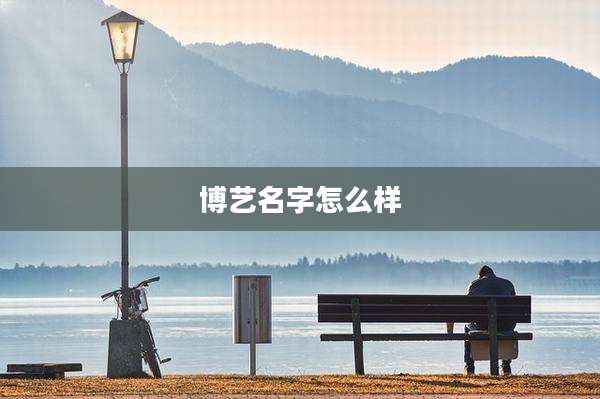 博艺名字怎么样