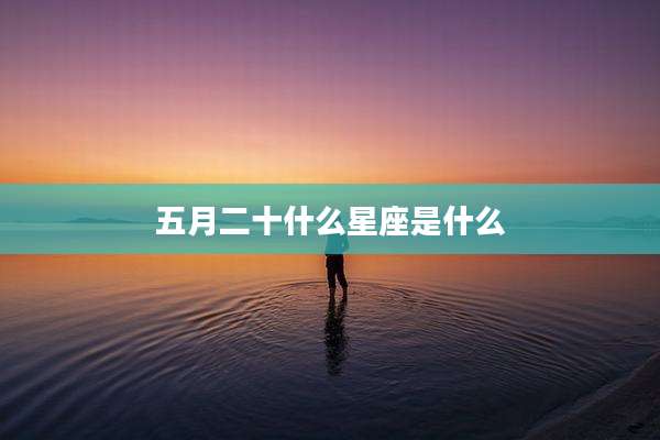 五月二十什么星座是什么