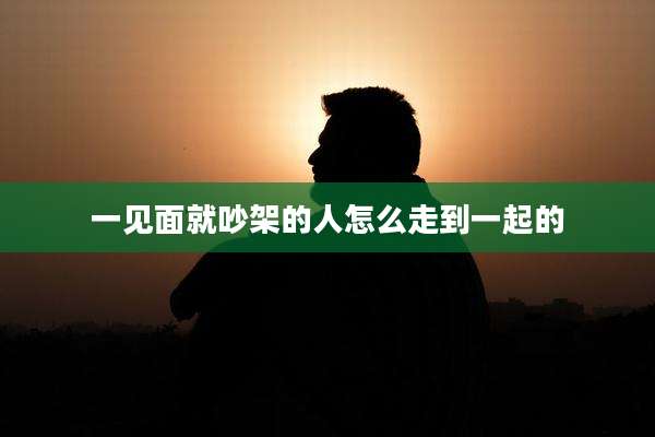 一见面就吵架的人怎么走到一起的