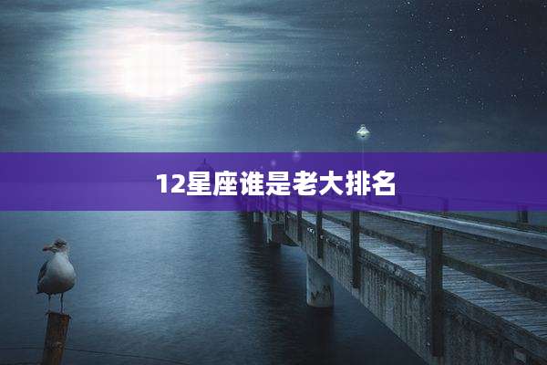 12星座谁是老大排名