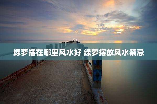 绿萝摆在哪里风水好 绿萝摆放风水禁忌