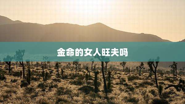 金命的女人旺夫吗