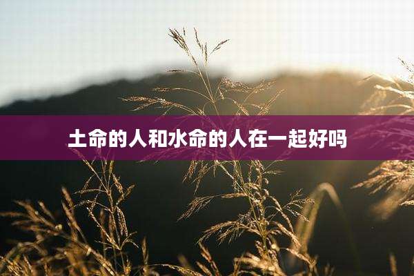 土命的人和水命的人在一起好吗