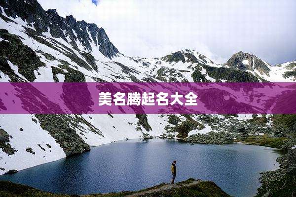 美名腾起名大全