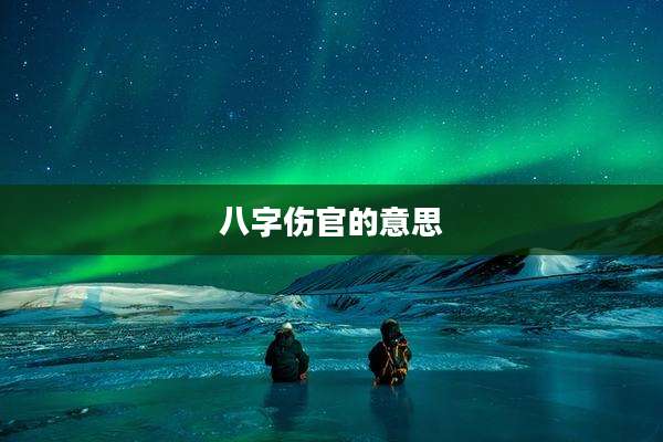 八字伤官的意思