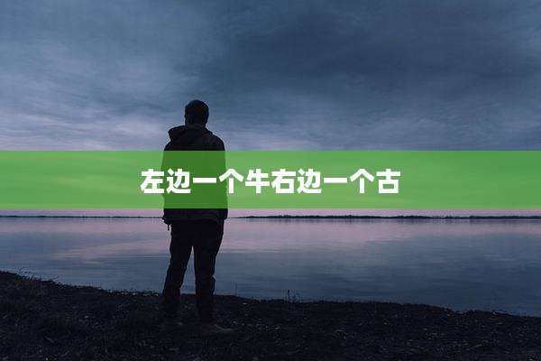 左边一个牛右边一个古