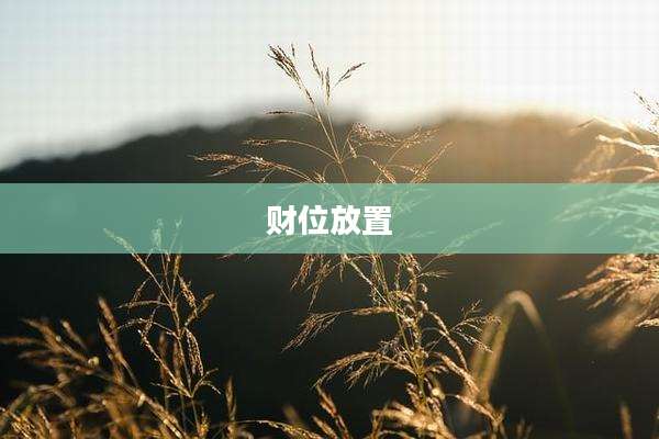 财位放置